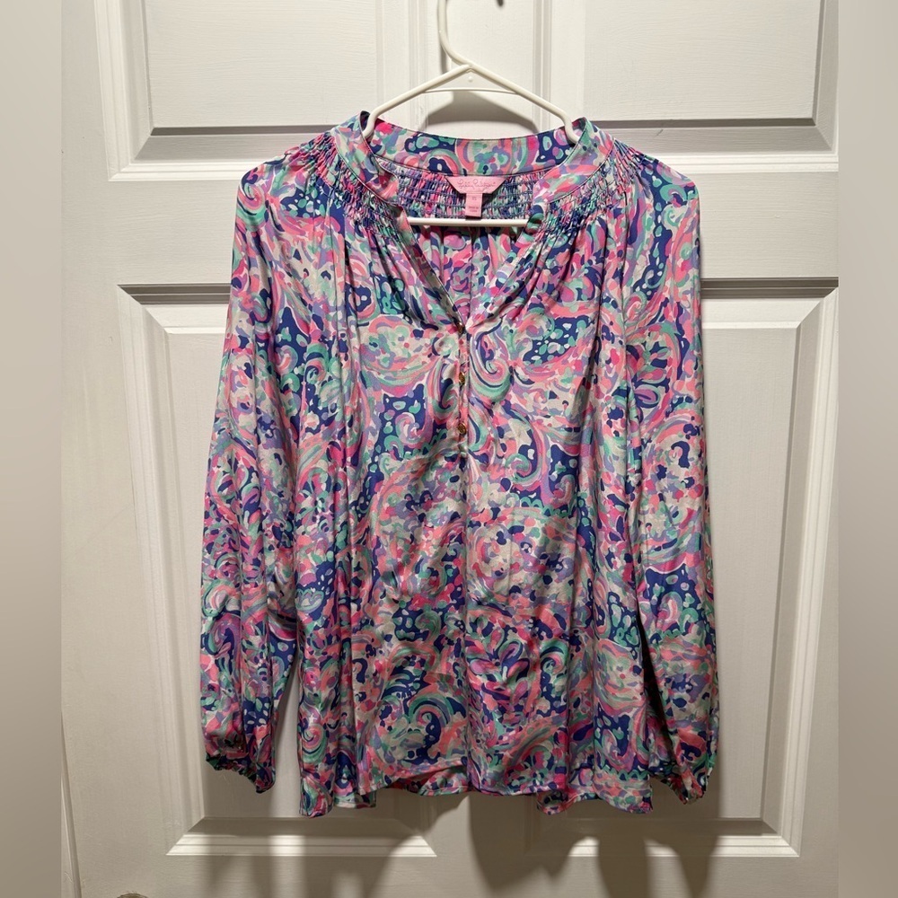 Lilly Pulitzer Elsa Silk Top​​​​ - Picture 2 of 7